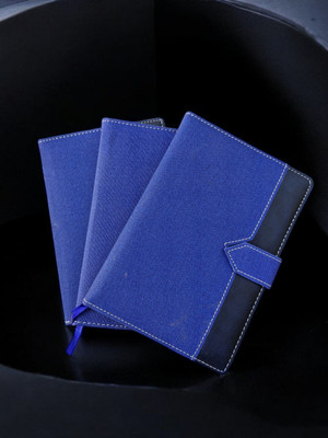 LIFECARD LifeCard_Notebook Regular Notebook hardcover 365 Pages(Blue, Pack of 3)