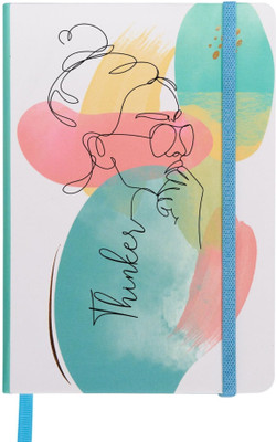 Doodle Expressions Hardbound B6 Notebook Ruled Diary 192 Pages(Thinker)