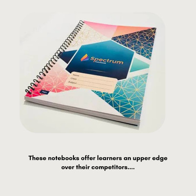 Inkspire Classic A4 Notebook Single 200 Pages(Blue, Black, Red)