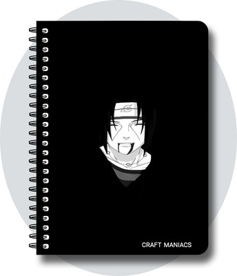 craft maniacs ITACHI UCHIHA DIARY A5 Notebook RULED 120 Pages(Multicolor)