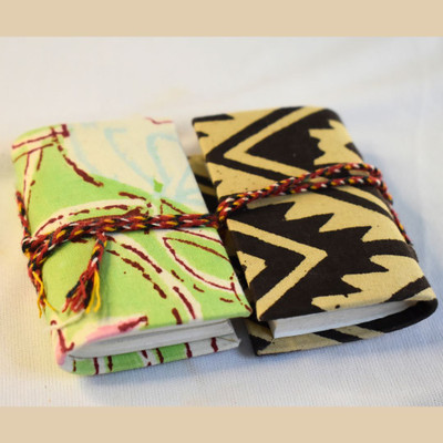 YUGO Mini Handmade Block Printed Diary Combo Set of 2 -Assorted Combo Mini Diary Unruled 100 Pages(Multicolor, Pack of 2)