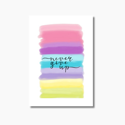 BlogPro Rainbow Asthetic Shade Notebook Diary, Glossy Soft Cover Motivational Gift A5 Notebook Unruled 180 Pages(Multicolor5)