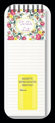 Nourish Magnetic Memo Pad_DRY Regular Memo Pad RULED 50 Pages(FLORAL WHITE)