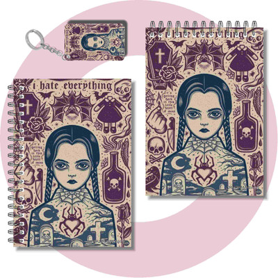 craft maniacs 2025 NOTEBOOKS A6 Notebook UNRULED 100 Pages(Multicolor, Pack of 2)