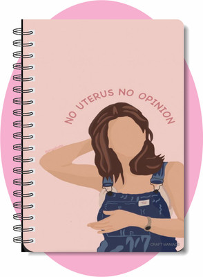craft maniacs FRIENDS BEST COLLECTION A5 Notebook RULED 160 Pages(Pink)
