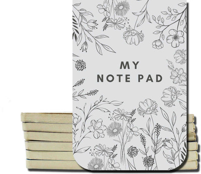 Natham Publication Matte Finish Mini A6 Note Pad Unruled 100 Pages(Multicolor, Pack of 7)