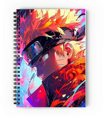 GIFTUATION Naruto Anime Vector Art 14 A5 Diary Unruled 160 Pages(Multicolor)