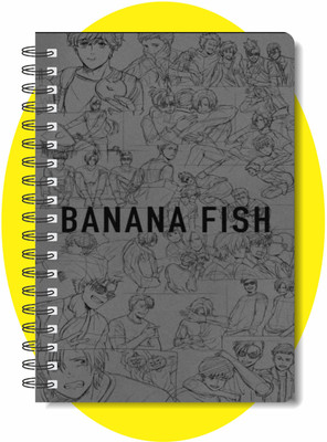 craft maniacs BANANA FISH COLLECTION A5 Notebook RULED 160 Pages(Multicolor)