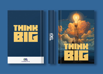 ONE XL INFO LLP Think Big A5 Journal Ruled 104 Pages(Multicolor)