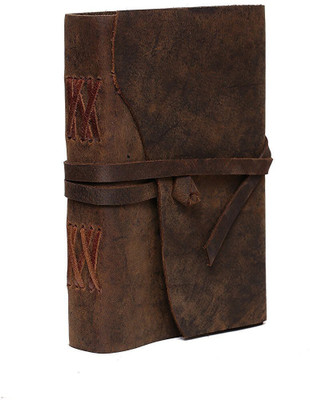 Rjkart Handmade A5 Diary Unruled 200 Pages(Brown)