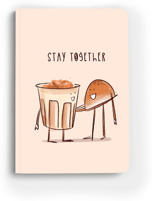 Doodle Monk Stay Together Journal Notebook A5 Notebook Designed 96 Pages(Cream)