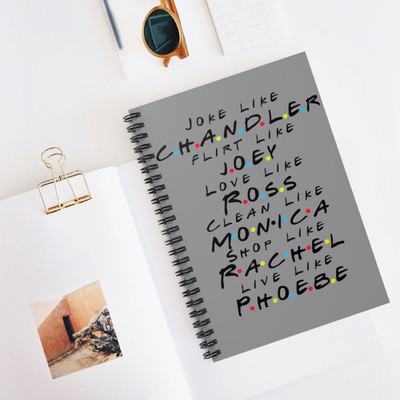 craft maniacs F.R.I.E.N.D.S NOTEBOOK A5 Diary RULED 160 Pages(Multicolor)