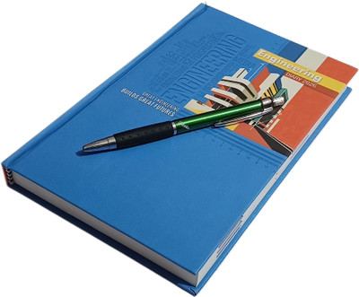 ShreeGanadhish 2025 Engineering Dairy / Executive / Planner /Organizer/Notebook|Month Cut Index B5 Diary Ruled 366 Pages(Blue)