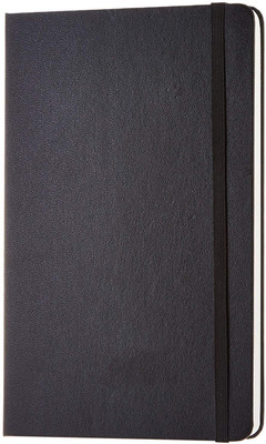 urban kiosk Leather Finish Premium Quality Notebook Diary A5 Diary Ruled 174 Pages(Black)