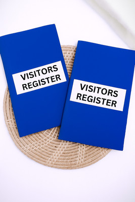 GAURAV ENTERPRISES VISITORS REGISTER Regular Notebook Ruled 100 Pages(Elegant blue, Pack of 2)
