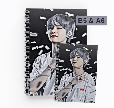 RJPRINTS BTS B5 Notebook Unruled 160 Pages(Blue)