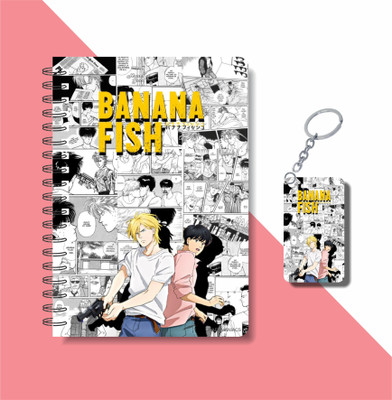 craft maniacs BANANA FISH COLLECTION A5 Diary RULED 160 Pages(White)