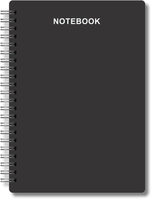 Artable A5 Ruled Notebook A5 Notebook Ruled 160 Pages(Black)