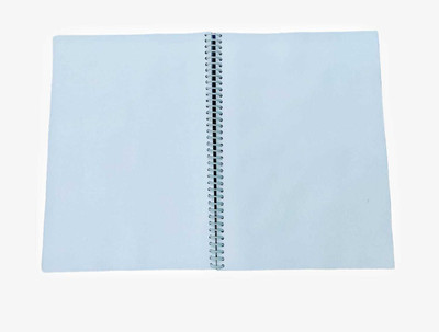 scruton spiral A4 Notebook plain 400 Pages(White, Pack of 2)