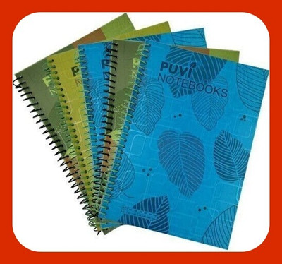 Puvi SPIRAL Notebook A4 Notebook RULED /LINE 350 Pages(Multicolor, Pack of 3)