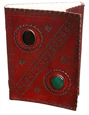 KRISHNA HANDICRAFTS Pure Genuine Real Vintage Hunter Leather Handmade paper Notebook Diary A7 Diary Unruled 100 Pages(Brown)