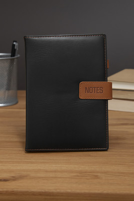 GetGoods Notebook A5 Diary ruled 300 Pages(Black)