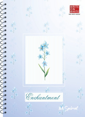 WRITE ON WHITE New Collection A4 Notebook Rulled 500 Pages(Blue)
