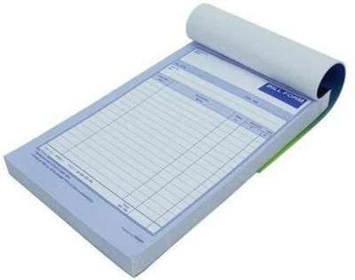 Zonkar Cash bill book B5 Cash Memo Stapled 200 Pages(Multicolor)
