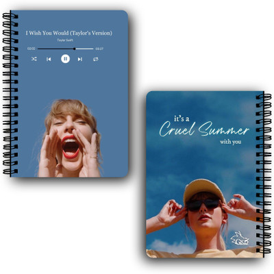 Goku Ki Dukan Taylor Swift Notebook A5 Diary Unruled 140 Pages(Mulitcolour)