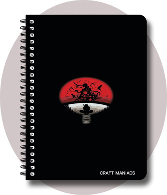 craft maniacs ITACHI UCHIHA DIARY A5 Notebook RULED 120 Pages(Multicolor)