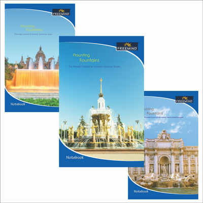 FREEMIND Text Regular Notebook 4 Line with Gap 27 x 17 cm 24 Pages(White, Pack of 12)