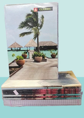 Avikumar CLASSIC 176 PAGE A4 Notebook SINGLE LINE 176 Pages(White, Pack of 12)