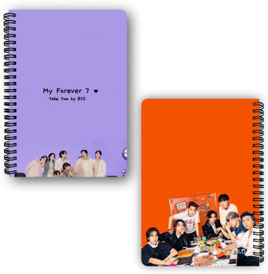 Goku Ki Dukan BTS Kpop Notebook A5 Diary Unruled 150 Pages(Mulitcolour)