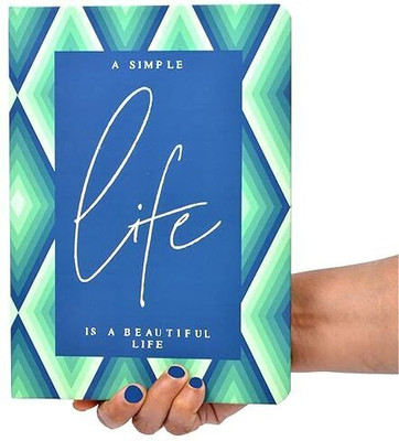 Memorys Ribbon Bookmark Notebook With Rounded Corners 148mmX210mm, 80 GSM A5 Diary Ruled 240 Pages(Elegant Diamond)