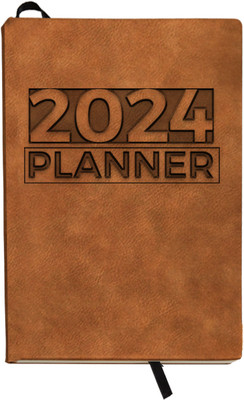 DI-KRAFT 2024 New Year Diary A5 Diary Ruled 365 Pages(Brown)