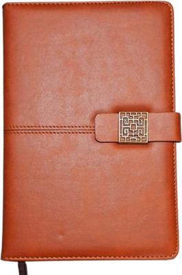 Greeshma Executive A5 PU Notebook Diary Journal with Magnetic Overlap 192 pages A5 Notebook Ruled 192 Pages(Pink)
