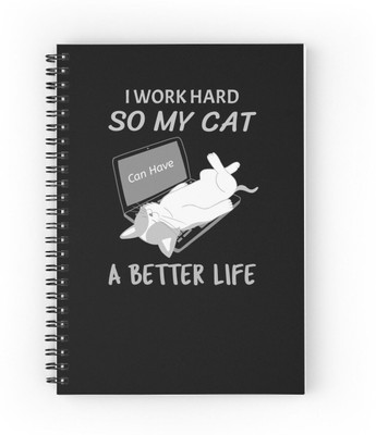 craft maniacs 2024 CAT COLLECTION A5 Note Book RULED 160 Pages(Multicolor)