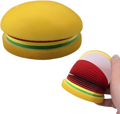 Tlismi Mini Burger Shaped Diary for School Kids and Adults (Pack of 1) Pocket-size Memo Pad Unruled 100 Pages(Yellow)