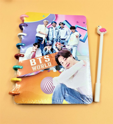 Paper Bear BTS A4 Diary ruled 80 Pages(Yellow)