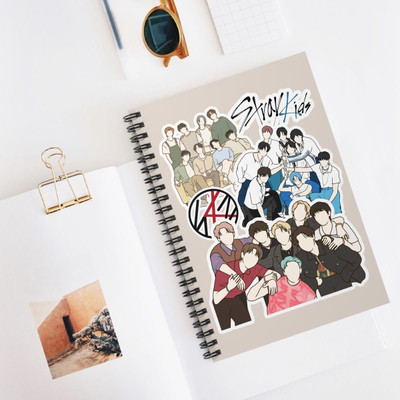 craft maniacs STRAY KIDS DIARIES 2025 A5 Notebook RULED 160 Pages(Black)