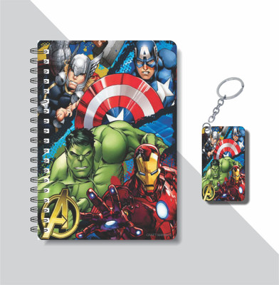 craft maniacs SUPERHERO 2023 COLLECTION A5 Notebook RULED 160 Pages(Multicolor)