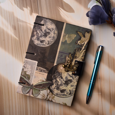 NIZAM HANDICRAFT Beautifully designed diary Notebook With Lock Clasp A5 Diary Unruled A5 Diary 100 200 Pages(Multicolor)