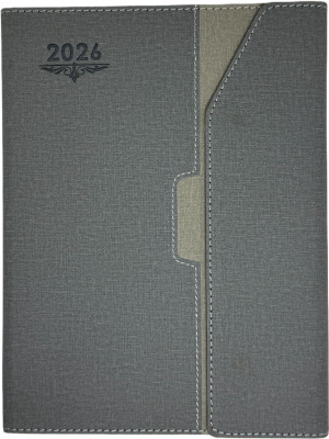 Scribelle Executive Diary B5 Diary Foldable Flap Lock Closure For Journal 365 Pages(Grey)