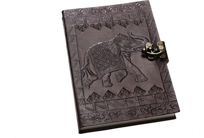 Anshika International diary A6 Diary unruling 100 Pages(Brown)
