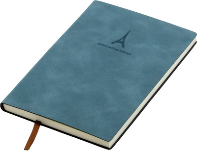 ABTRIX WITH AB Composition Personal Diary Travel Journal Notebook Soft Fine Faux Leather Cover A5 Diary Ruled 192 Pages(Blue)