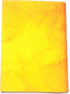 Cutrunn Recycled handmade A5 Diary Unruled 40 Pages(Yellow)