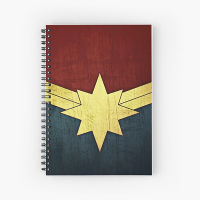 TheHackStore Captain Marvel Graphic Printed A5 Notebook Ruled 200 Pages(Multicolor)