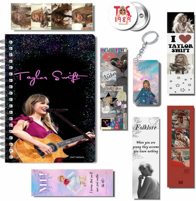craft maniacs 2023 TAYLOR 3 FREEBIE COLLECTION A5 Notebook RULED 160 Pages(Red, Pack of 3)