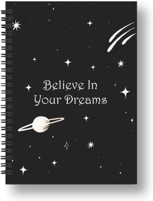 ROT RIX RULED NOTE BOOK A5 Diary ruled 144 Pages(Black)