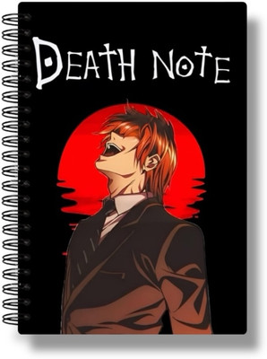 buddytales Deathnote anime notebook A5 Notebook Unruled 120 Pages(Black and brown)